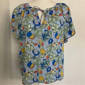 Loft Fruit Print Top - Size M